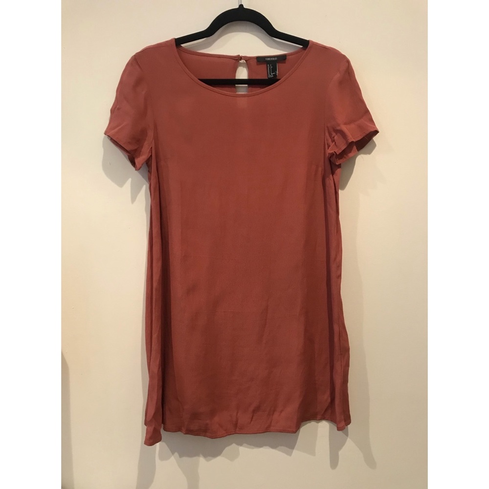 NWT Forever 21 Burnt Orange Shift Dress Small